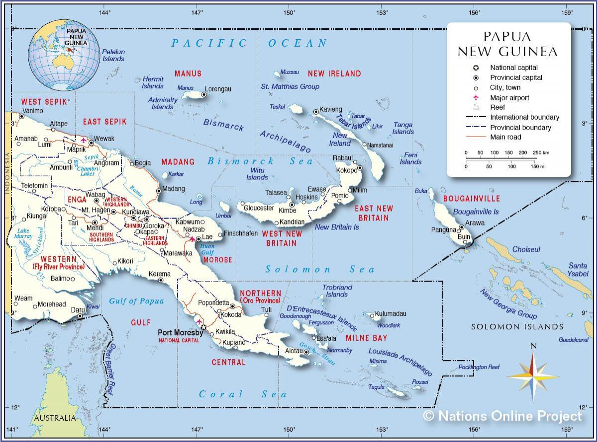 карта тари Папуа-Нова Гвинея 
